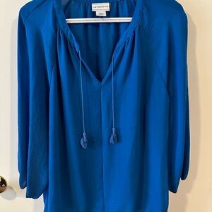 Liz Claiborne Vibrant Blue Blouse